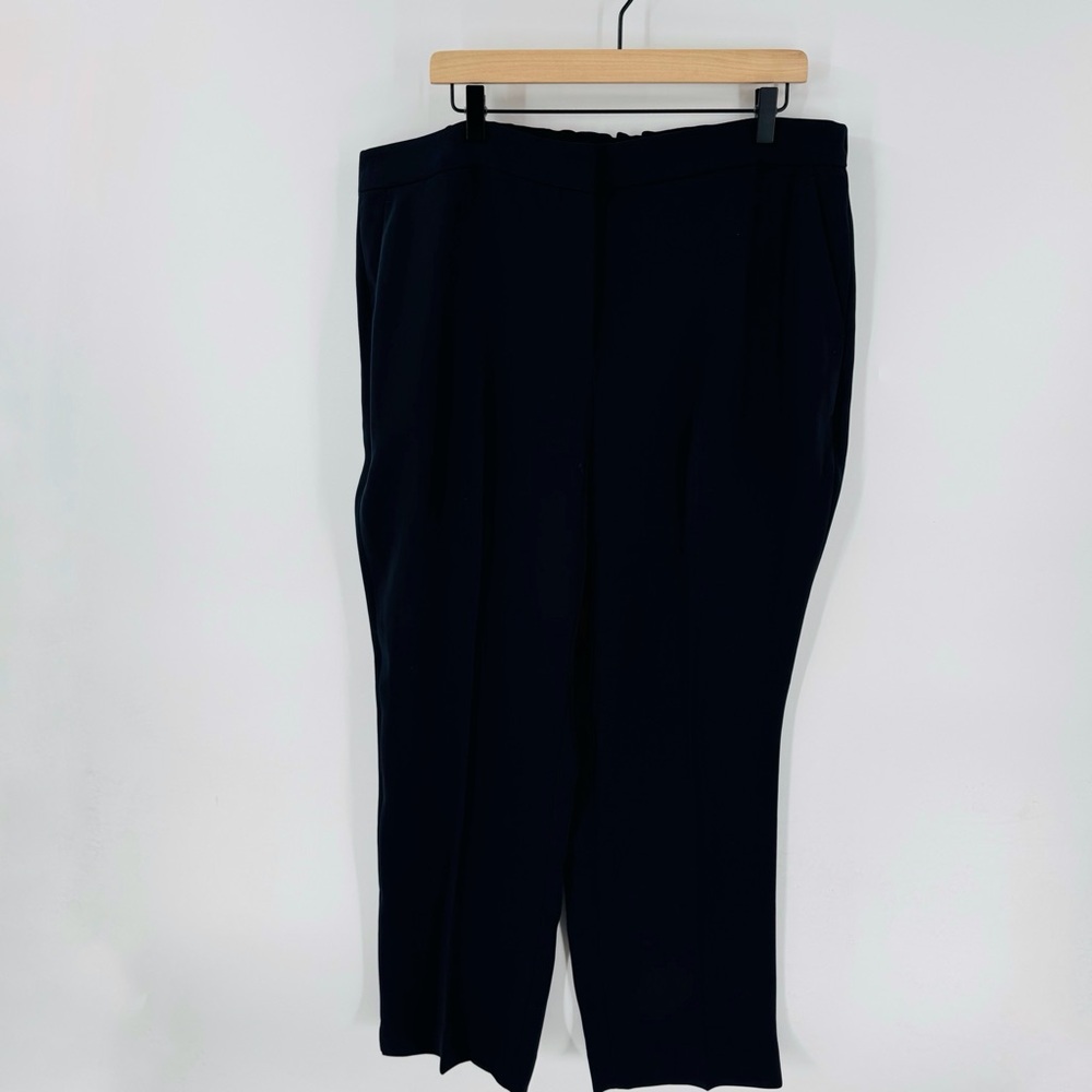 CLEARANCE J. Crew Navy Blue Kate Dress Work Classic Trousers Plus Size 20T - Picture 2 of 11
